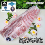 Lamb LOIN WHOLE CUT length +/- 18" 45cm weight 2.2-2.5kg (price/kg) brand Australia WAMMCO